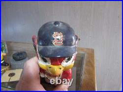 VTG 1960's St Louis Cardinals Mascot Bobblehead Bird Head Nodder Old Baseball