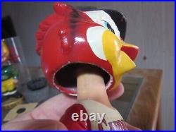 VTG 1960's St Louis Cardinals Mascot Bobblehead Bird Head Nodder Old Baseball