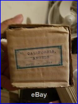 (VTG) 1960s CALIFORNIA LA ANGELS BOBBLE HEAD MINI NODDER BASEBALL DOLL JAPAN+box