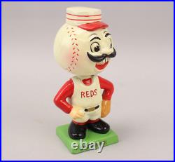 VTG 1960s Cincinnati Reds Mr. Redlegs Mascot Bobblehead Nodder Beautiful Cond