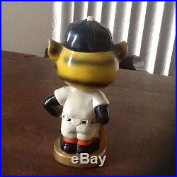 (VTG) 1960s DETROIT TIGERS MASCOT BOBBLE HEAD NODDER DOLL JAPAN GOLD BASE (VTG) 1960s DETROIT TIGERS MASCOT BOBBLE HEAD NODDER DOLL JAPAN GOLD BASE