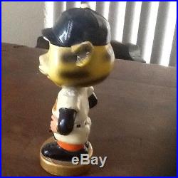 (VTG) 1960s DETROIT TIGERS MASCOT BOBBLE HEAD NODDER DOLL JAPAN GOLD BASE (VTG) 1960s DETROIT TIGERS MASCOT BOBBLE HEAD NODDER DOLL JAPAN GOLD BASE