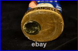 VTG 1960s Los Angeles LA Rams Bobble Head Nodder Gold Circle Base Black Shoes