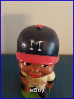 (VTG) 1960s Milwaukee braves baseball black face bobble head nodder Japan