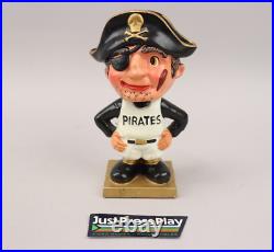 VTG 1960s Pittsburgh Pirates Mascot Bobblehead Nodder withGold Base Amazing Cond