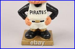 VTG 1960s Pittsburgh Pirates Mascot Bobblehead Nodder withGold Base Amazing Cond