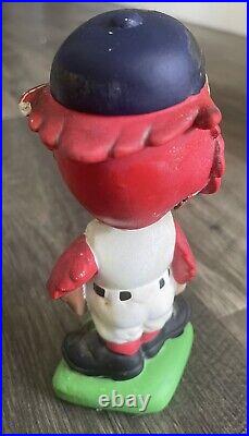 VTG 1960s St Louis Cardinals Bobblehead Fredbird Green Base Mascot Japan 7