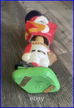 VTG 1960s St Louis Cardinals Bobblehead Fredbird Green Base Mascot Japan 7