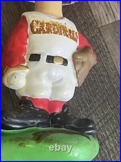 VTG 1960s St Louis Cardinals Bobblehead Fredbird Green Base Mascot Japan 7