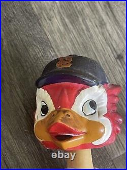 VTG 1960s St Louis Cardinals Bobblehead Fredbird Green Base Mascot Japan 7