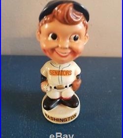 (VTG) 1960s Washington senators baseball mini bobble head nodder doll Japan rare
