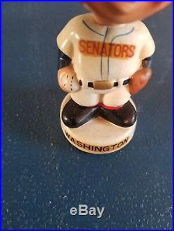 (VTG) 1960s Washington senators baseball mini bobble head nodder doll Japan rare (VTG) 1960s Washington senators baseball mini bobble head nodder doll Japan rare