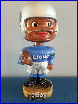 VTG 1960s detroit lions football black face nodder bobbing head doll Japan rare