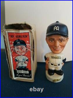 (VTG) 1960s roger maris Yankees mini nodder bobblehead doll & box japan rare