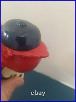 (VTG) 1960s st Louis cardinals mascot bird mini bobble head nodder doll Japan