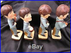 VTG 1964 BEATLES BOBBLE HEADS NODDERS CAR MASCOTS SET OF 4 with ORG. BOX 8 TALL VTG 1964 BEATLES BOBBLE HEADS NODDERS CAR MASCOTS SET OF 4 with ORG. BOX 8 TALL