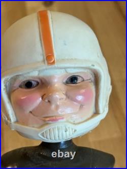 VTG 1968 MORO Rubber Bobblehead Nodder WADSWORTH BROWNS (Cleveland) Orange Brown