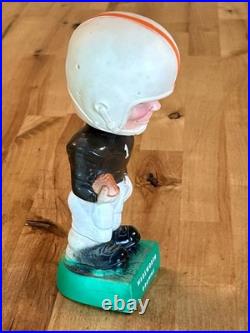 VTG 1968 MORO Rubber Bobblehead Nodder WADSWORTH BROWNS (Cleveland) Orange Brown