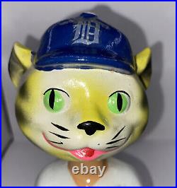 VTG 1980's Detroit Tigers MLB Baseball Sports Nodder Bobble Head 7.5 x 3.25