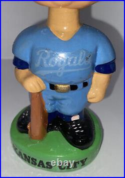 VTG 1980's Kansas City Royals Baseball Sports Nodder Bobble Head 7.5 x 3.25
