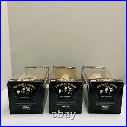 VTG 2003 Moe Larry Curly 3 Stooges Football Bobblehead Nodder Head Knockers NECA