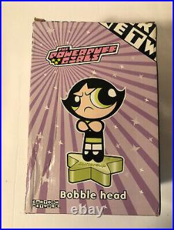 VTG BUTTER CUP Powerpuff Girls Bobble Head WB Studio Cartoon Network 2000 MIB