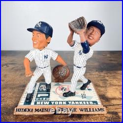 VTG Bobblehead Hideki Matsui Bernie Williams NY Yankees Legends Of The Field VTG Bobblehead Hideki Matsui Bernie Williams NY Yankees Legends Of The Field