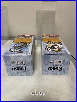 VTG Funko SPIDER-MAN & GRN GOBLIN Wacky Bobbleheads SDCC (Rare) 1008 & 480 Pc