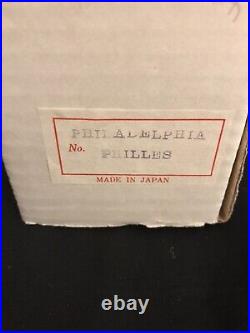 (VTG) RARE 1960s Philadelphia Phillies Bobble Head with box. Japan. MINT