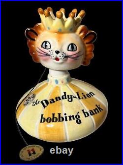 VTG RARE Holt Howard the Dandy-Lion bobbing Bank Bobble Head Roly Poly 6