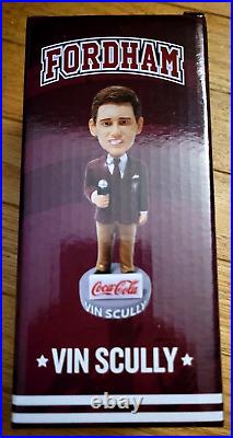 Vin Scully Vintage Fordham University Rams Rare Bobblehead Los Angeles Dodgers