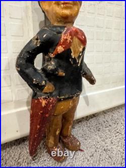 Vintage 1940s Charlie McCarthy composition or papier-mâché bobblehead (nodder)