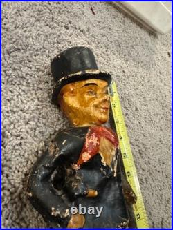 Vintage 1940s Charlie McCarthy composition or papier-mâché bobblehead (nodder)