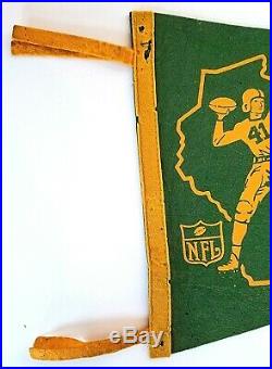 Vintage 1950's Green Bay Packers Large Pennant 30 X 12