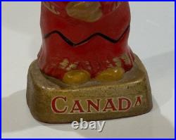 Vintage 1950s Canadian Canada Souvenir Papier Mache BOBBLEHEAD NODDER