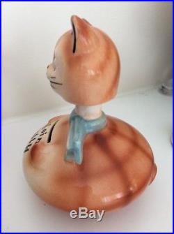 Vintage 1958 Holt Howard Coin Kitty Bobbing Bank Bobble head, Cat, 1958 Vintage 1958 Holt Howard Coin Kitty Bobbing Bank Bobble head, Cat, 1958