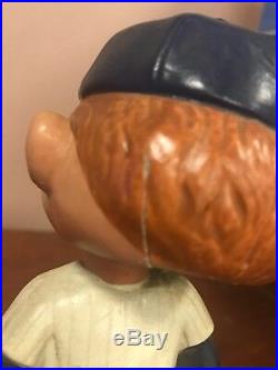 Vintage 1960 -1962 Yankees Bobble Head With Square White Base