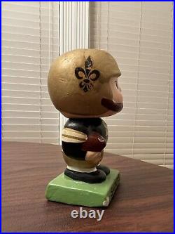 Vintage 1960 New Orleans Saints Football Player Rare Bobblehead NFL, BROKEN Head