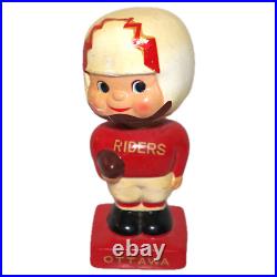 Vintage 1960 Ottowa Rough Riders Bobble Head with Woolworths Price Label