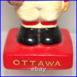 Vintage 1960 Ottowa Rough Riders Bobble Head with Woolworths Price Label