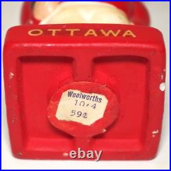 Vintage 1960 Ottowa Rough Riders Bobble Head with Woolworths Price Label
