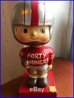 Vintage 1960 SAN FRANCISCO 49ERS BOBBLE HEAD DOLL NEW CONDITION