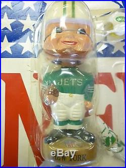 Vintage 1960'S New York Jets NFL Bobble Head Nodder with package VG