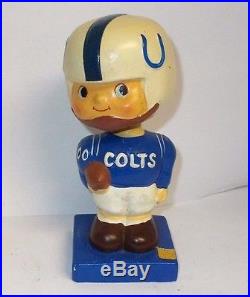 Vintage 1960`s Baltimore Colts Football Bobble Head Nodder, Very Nice