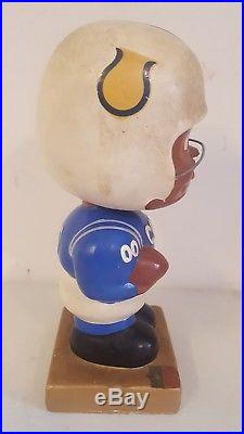 Vintage 1960's Baltimore Colts black face nodder bobblehead bobble square base