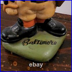 Vintage 1960's Baltimore Orioles Bird Mascot Head Mini Bobblehead Nodder