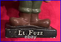 Vintage 1960's Beetle Bailey King Features Lt Fuzz Nodder Bobble Head Early Old