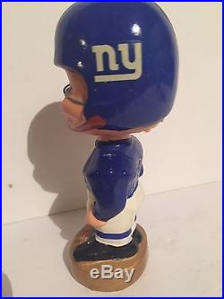 Vintage 1960's Bobble Head Nodder New York Giants Gold Base NFL