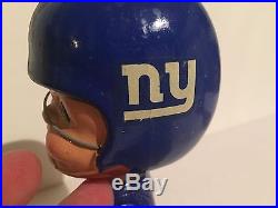 Vintage 1960's Bobble Head Nodder New York Giants Gold Base NFL