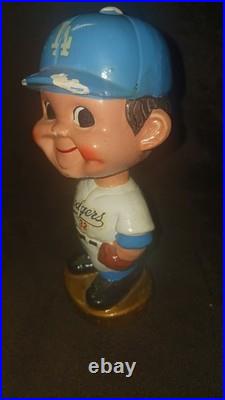 Vintage 1960's Bobblehead Los Angeles Dodgers Sandy Koufax #32 WithGold Base
